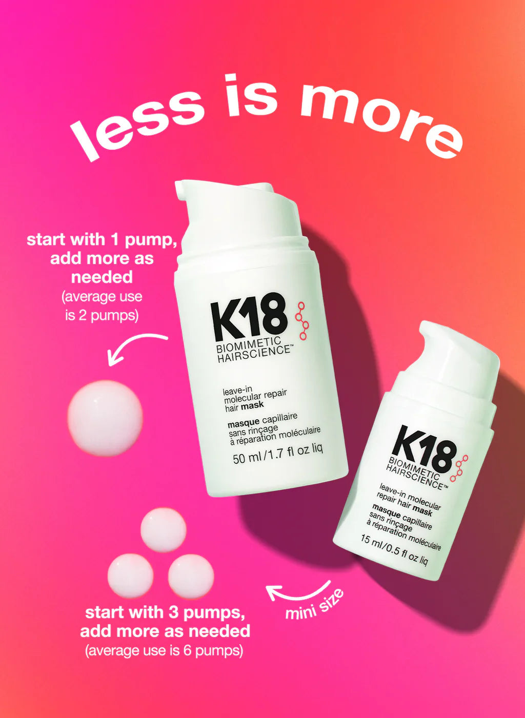 K18 Leave-In Molecular Repair Hair Mask