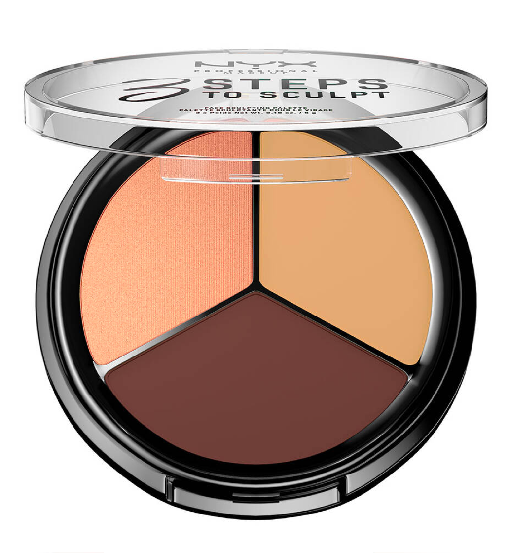 NYX Professional Makeup 3 Steps To Sculpt Face Sculpting Palette